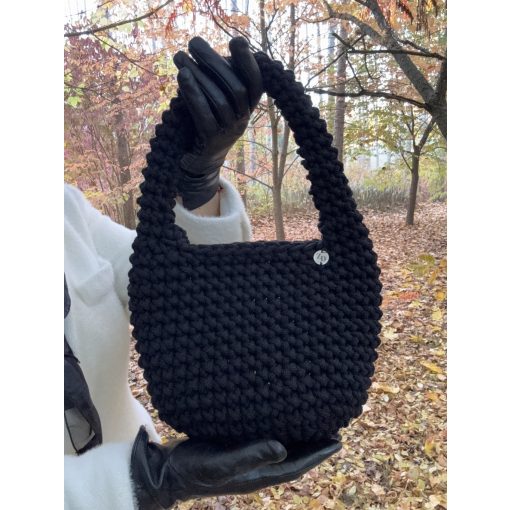 BOHO MINI VÁLLTÁSKA - FEKETE