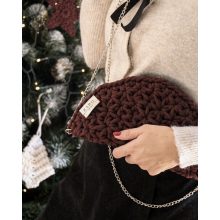 FÉLKÖR ALKALMI TÁSKA - BURGUNDI