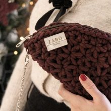 FÉLKÖR ALKALMI TÁSKA - BURGUNDI