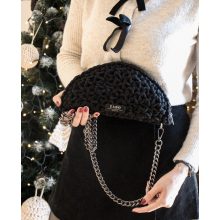 FÉLKÖR ALKALMI TÁSKA - FEKETE