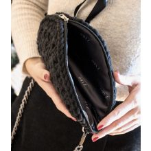 FÉLKÖR ALKALMI TÁSKA - FEKETE