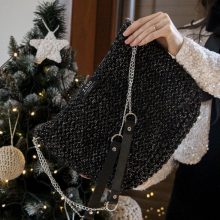 ALKALMI TÁSKA - CSILLOGÓ FEKETE