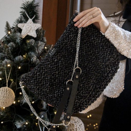 ALKALMI TÁSKA - CSILLOGÓ FEKETE