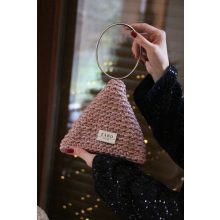 HÁROMSZÖG ALKALMI TÁSKA - CSILLOGÓ LAZAC