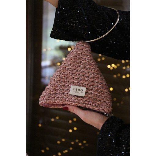 HÁROMSZÖG ALKALMI TÁSKA - CSILLOGÓ LAZAC